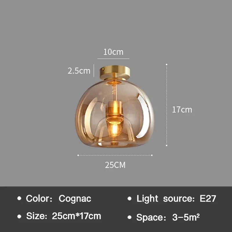 Essenceglow - minimalistische glazen plafondlamp