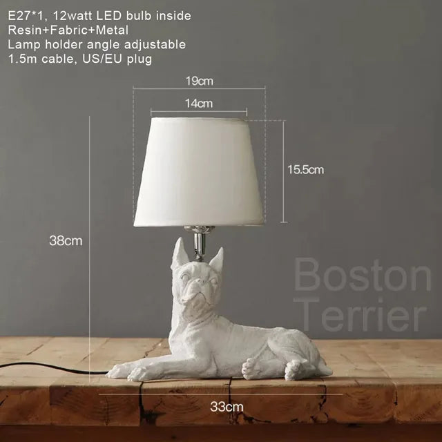 PupArt - art deco puppy tafellamp