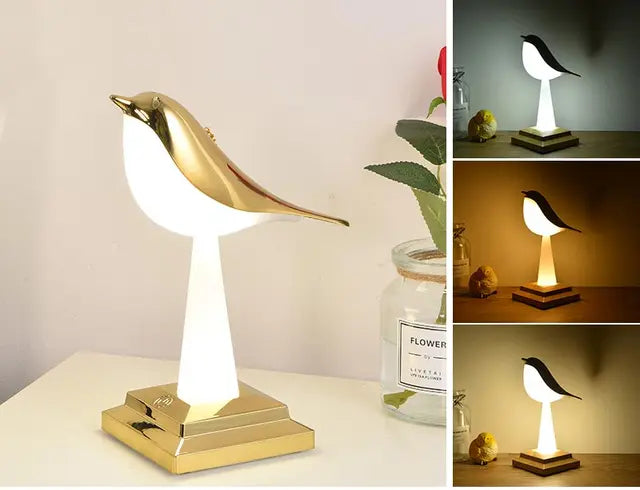PlumeIlluminate - ekster vogel tafellamp