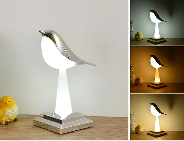 PlumeIlluminate - ekster vogel tafellamp