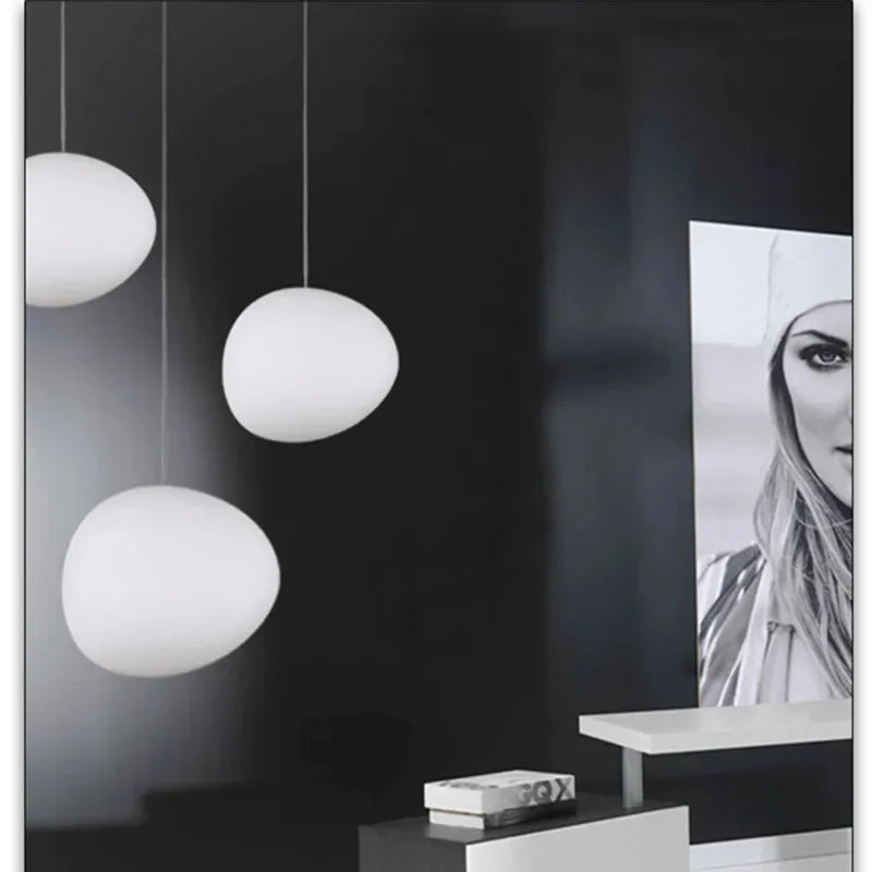 Haloglow - ronde glazen hanglampen
