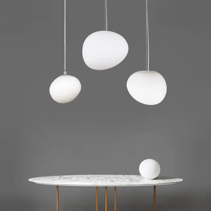 Haloglow - ronde glazen hanglampen