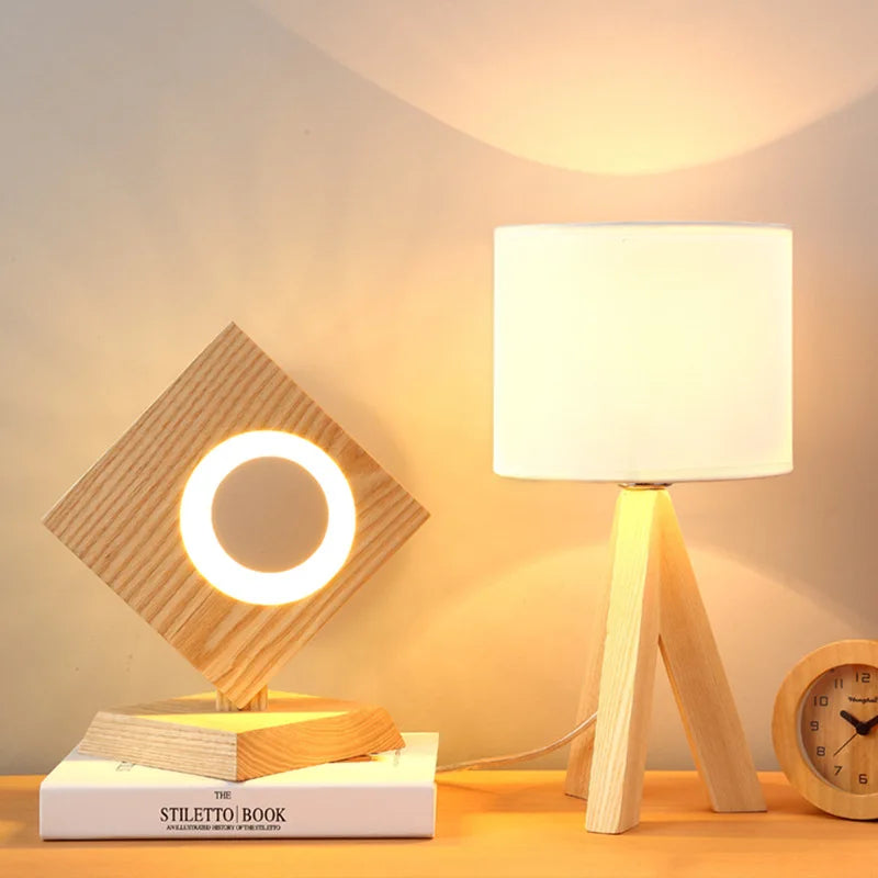 WoodEssence - moderne houten tafellamp