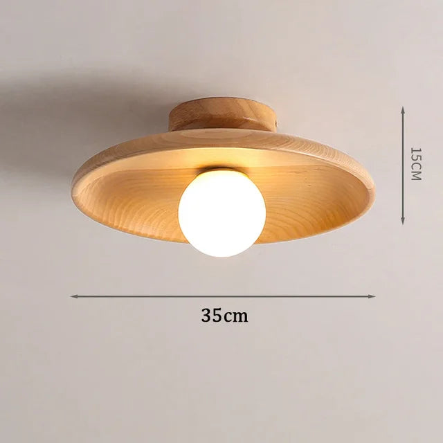 PureCraft - stralend houten hanglamp