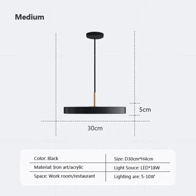 DynamicIllumination - slanke disc hanglamp