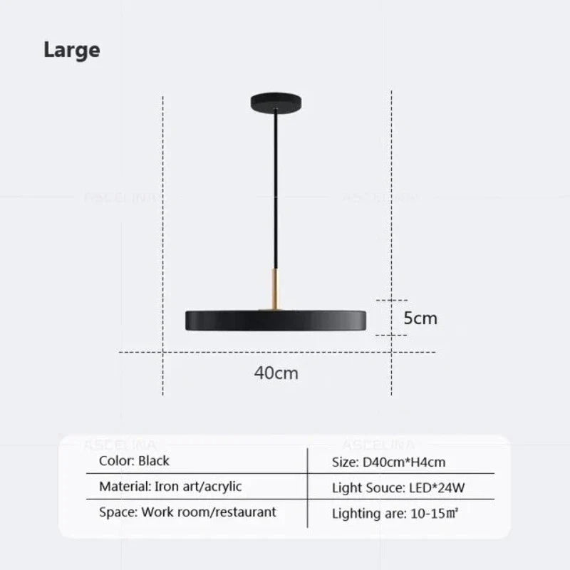 DynamicIllumination - slanke disc hanglamp