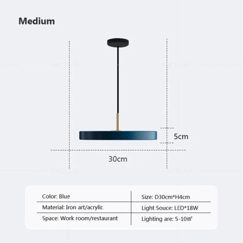 DynamicIllumination - slanke disc hanglamp
