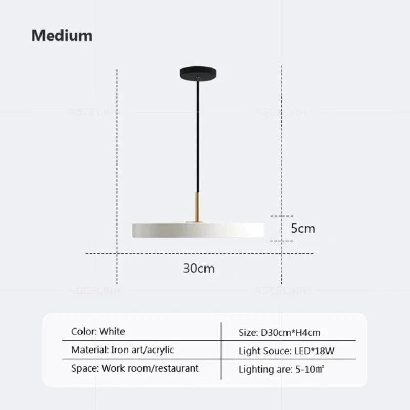 DynamicIllumination - slanke disc hanglamp