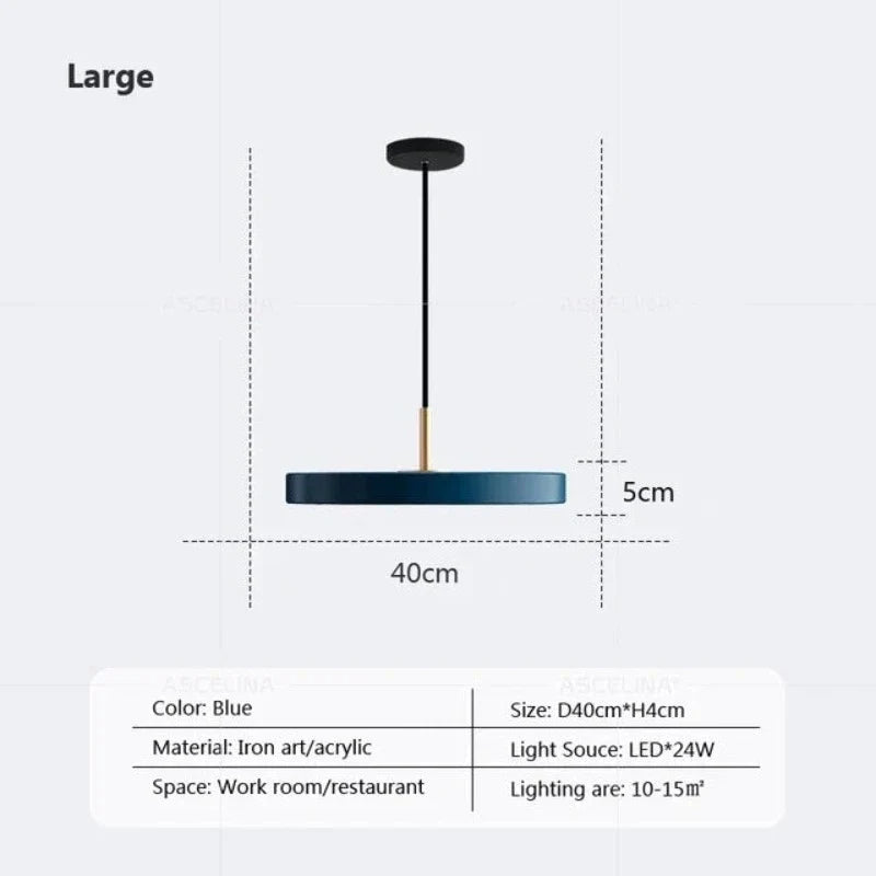 DynamicIllumination - slanke disc hanglamp