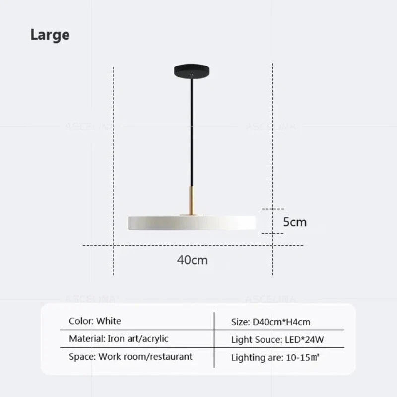 DynamicIllumination - slanke disc hanglamp