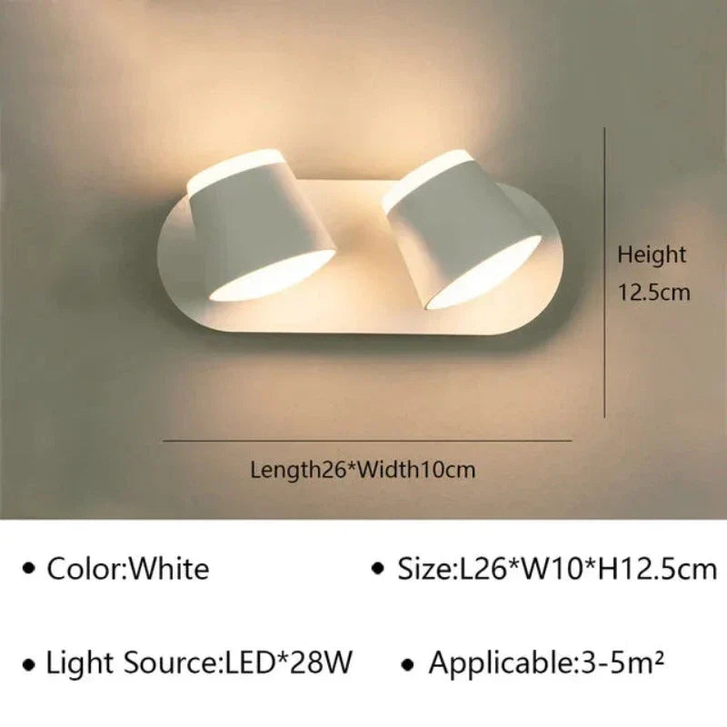 Revolvelumina - roterende wandlamp