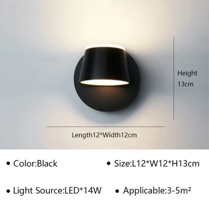Revolvelumina - roterende wandlamp