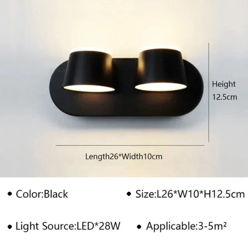 Revolvelumina - roterende wandlamp