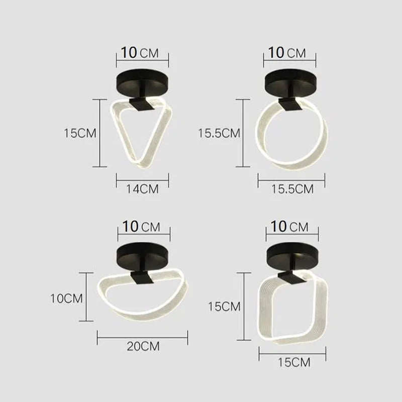 Luminouslux - moderne led plafondlamp creatieve nodic