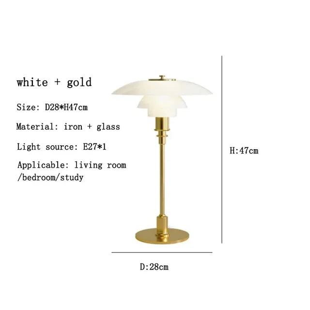 CelestialGlimmer - scandinavische eenvoudige glazen tafellamp
