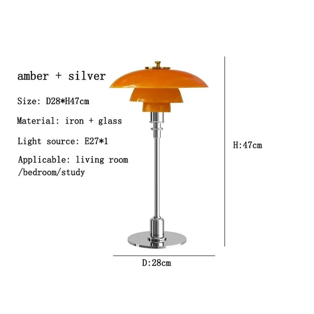 CelestialGlimmer - scandinavische eenvoudige glazen tafellamp