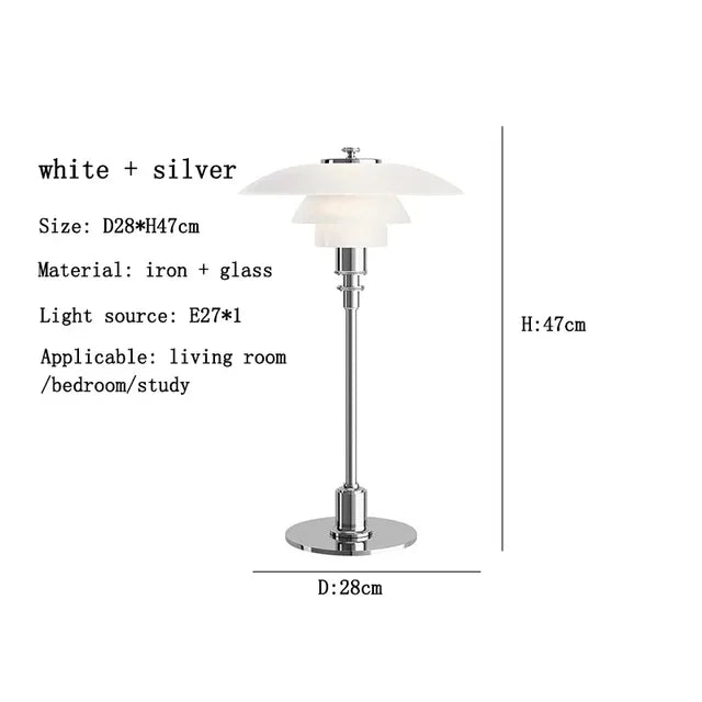 CelestialGlimmer - scandinavische eenvoudige glazen tafellamp