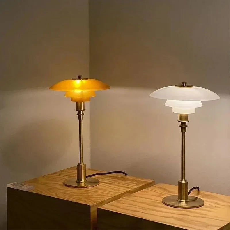 CelestialGlimmer - scandinavische eenvoudige glazen tafellamp