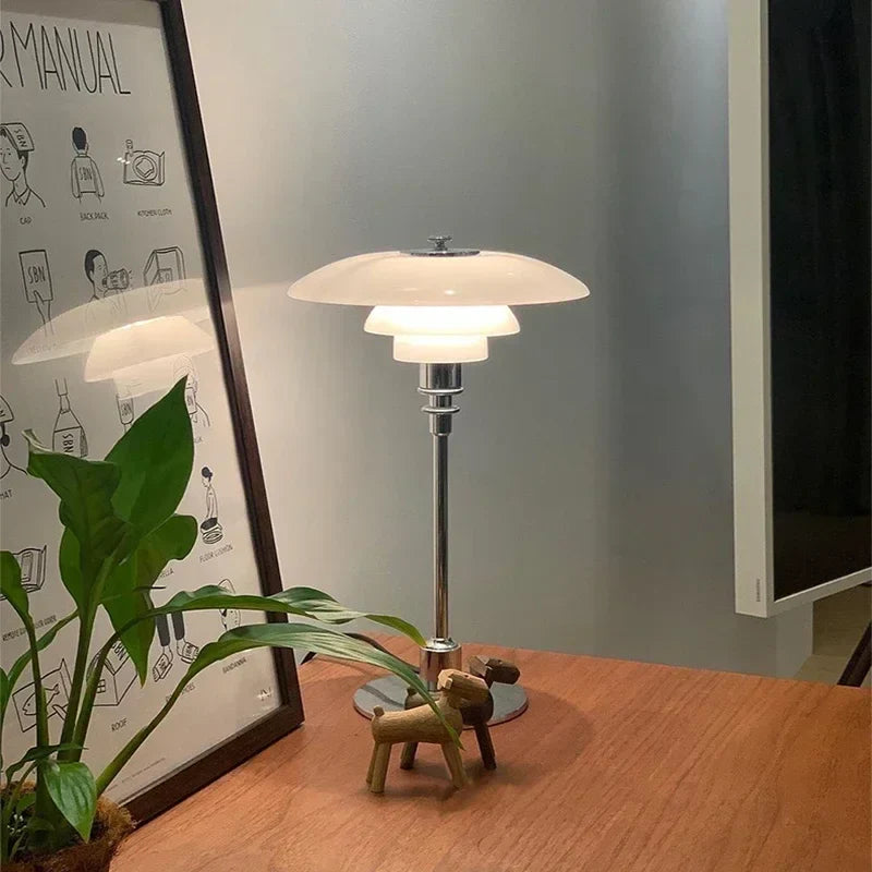 CelestialGlimmer - scandinavische eenvoudige glazen tafellamp
