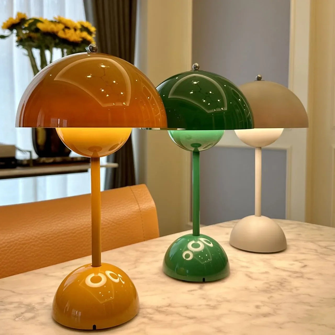 BloomShroom - tafellampen met paddestoelbloemen