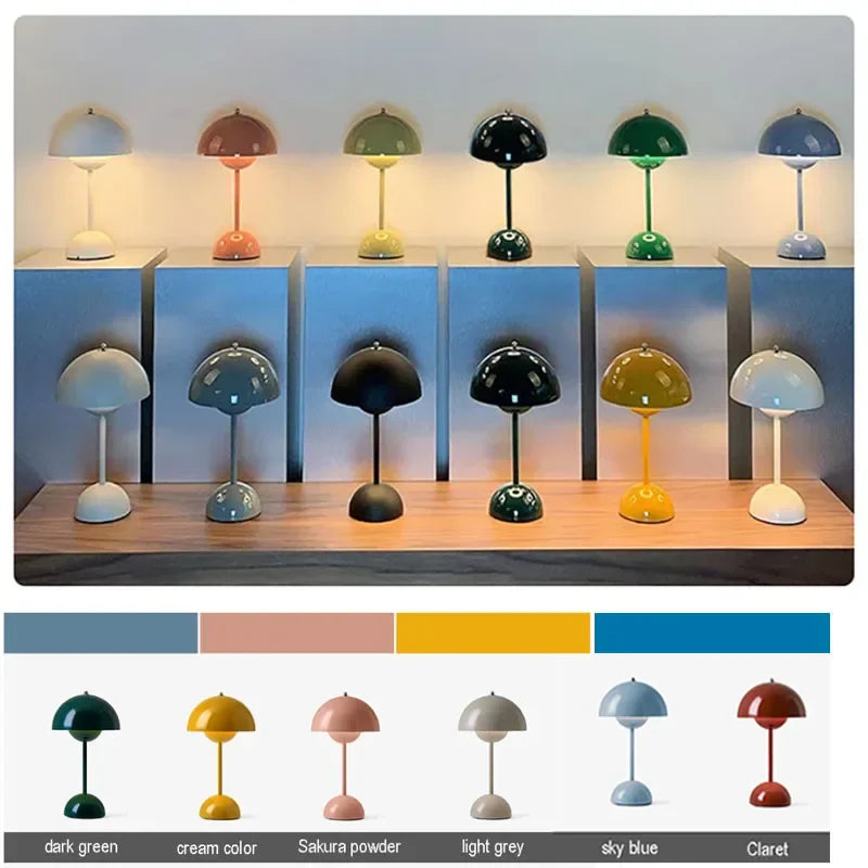BloomShroom - tafellampen met paddestoelbloemen