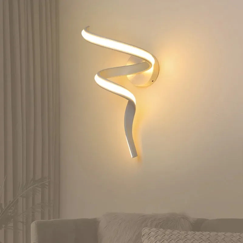 SpiralGlow - spiraalvormige led-wandlampen