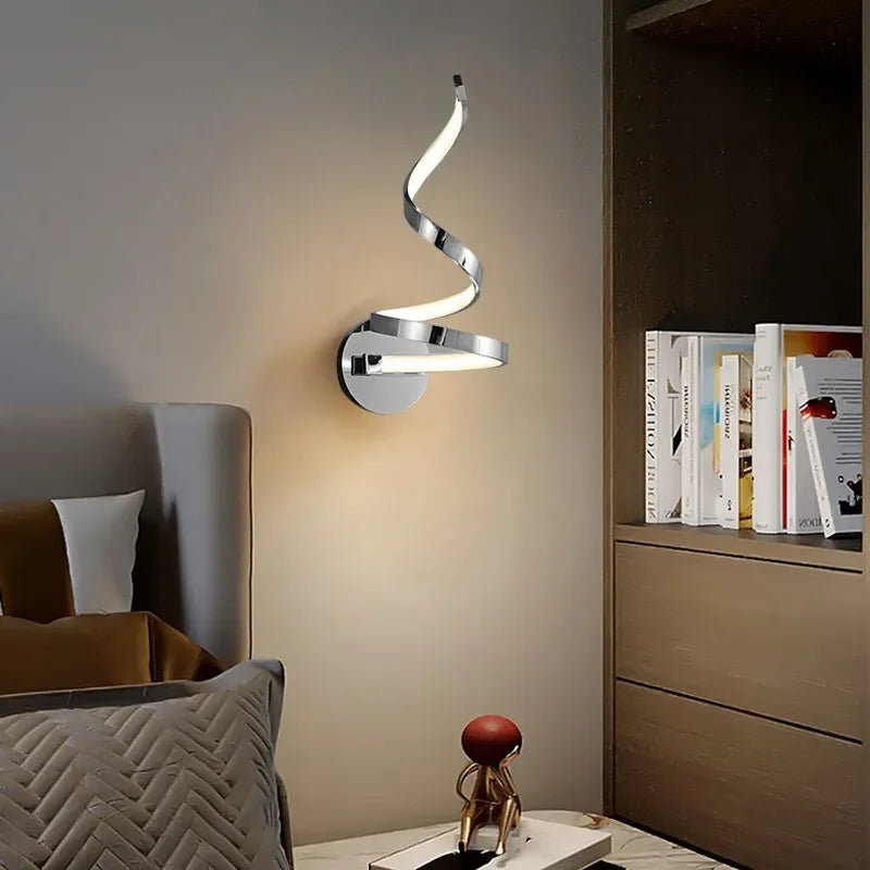 SpiralGlow - spiraalvormige led-wandlampen
