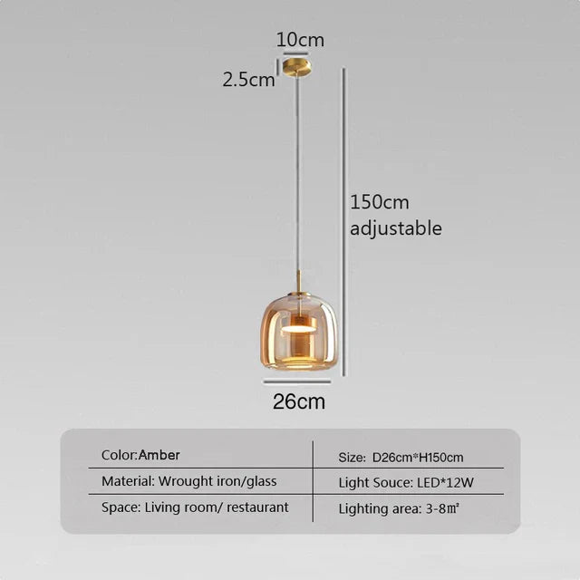 Clearaura - minimalistische glazen lamp
