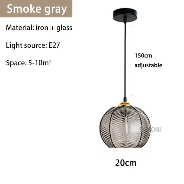 Glasssculpt - glazen kroonluchterlamp