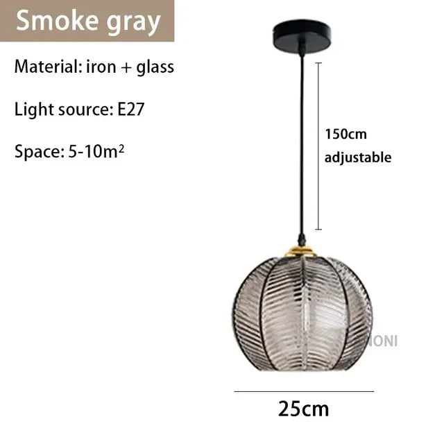 Glasssculpt - glazen kroonluchterlamp