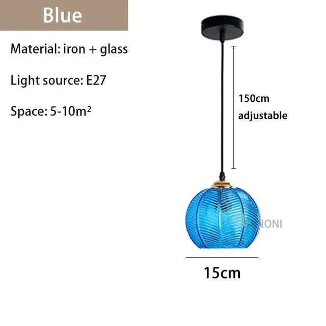 Glasssculpt - glazen kroonluchterlamp