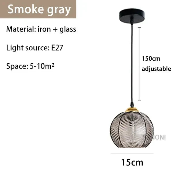 Glasssculpt - glazen kroonluchterlamp