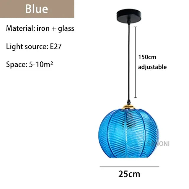 Glasssculpt - glazen kroonluchterlamp