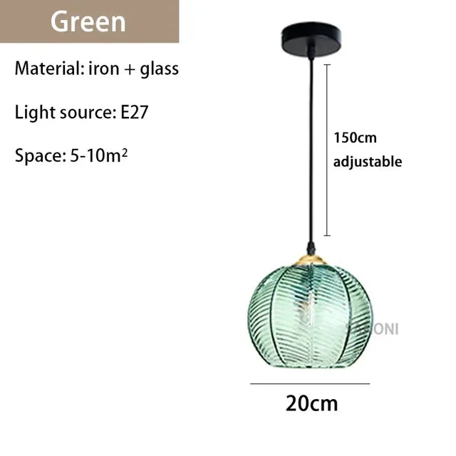 Glasssculpt - glazen kroonluchterlamp