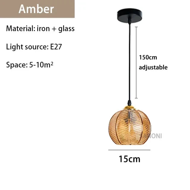 Glasssculpt - glazen kroonluchterlamp