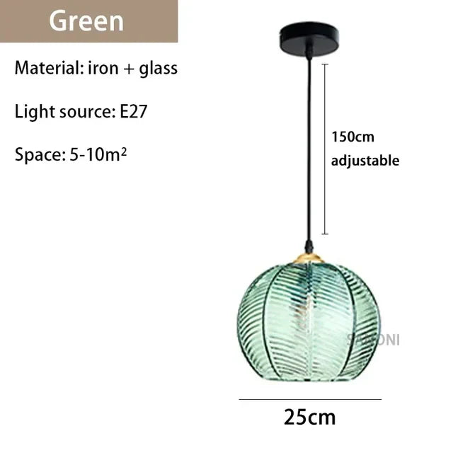 Glasssculpt - glazen kroonluchterlamp