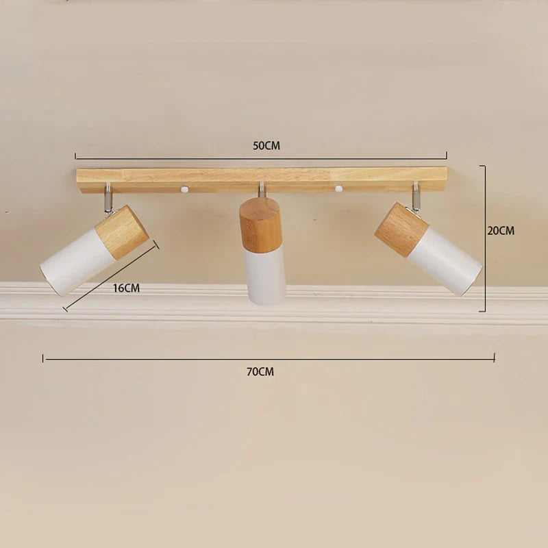 SkyWood - scandinavische houten plafondlamp