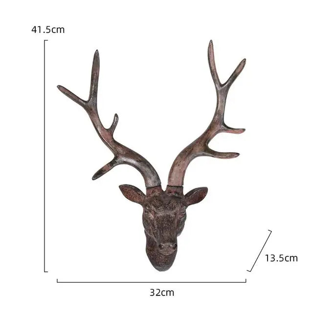 Rusticreindeer - hertenkop wanddecoratie