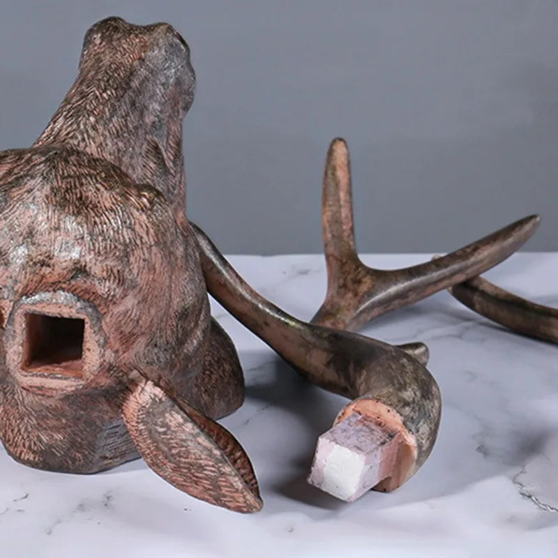 Rusticreindeer - hertenkop wanddecoratie
