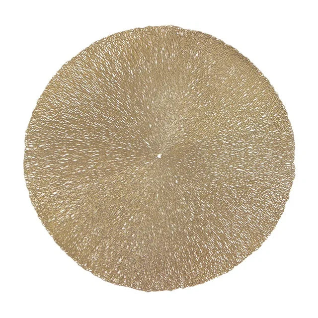 LuxuriousDining - metallic ronde placemats