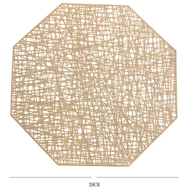 LuxuriousDining - metallic ronde placemats
