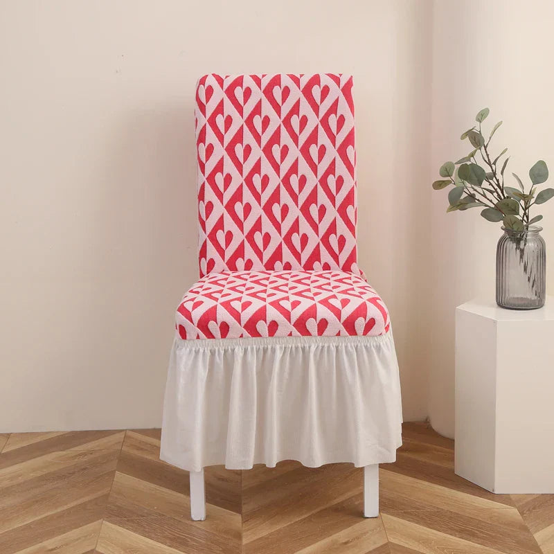 LuxRuffle | elastische stoelhoes met rok