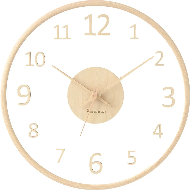 ClarityTime | transparante glazen wandklok