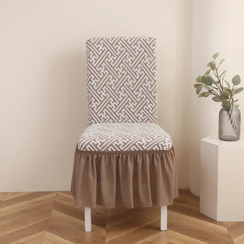 LuxRuffle | elastische stoelhoes met rok