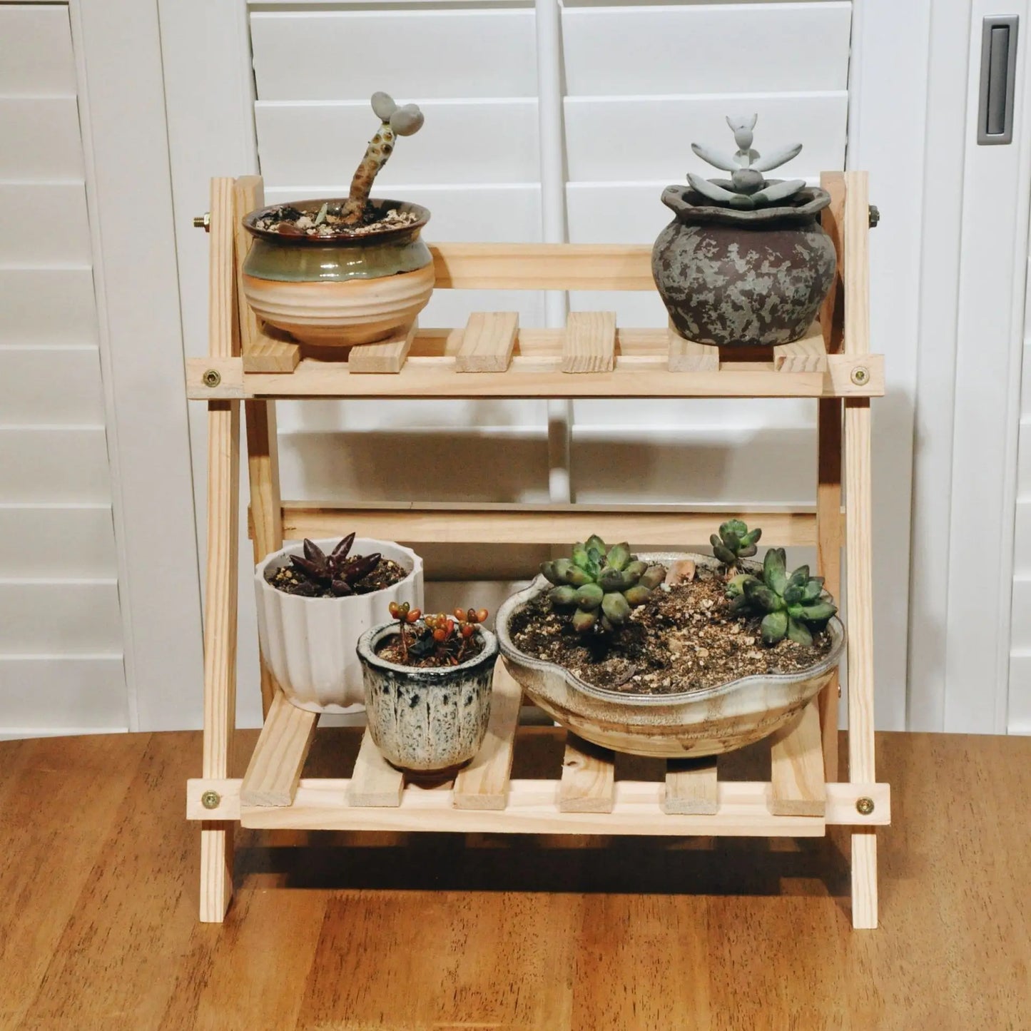 WoodenDisplay | bureau-organizer met 2 niveaus