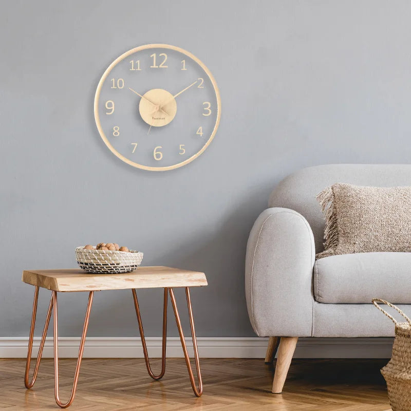 ClarityTime | transparante glazen wandklok