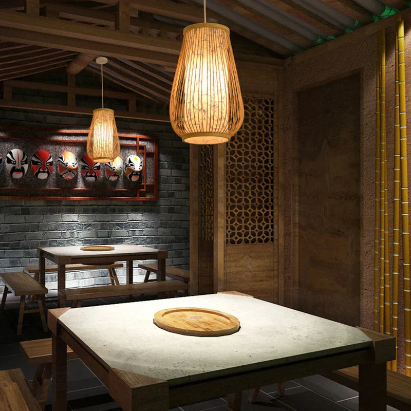 BambooHarmony | serene hanglamp voor theesalons