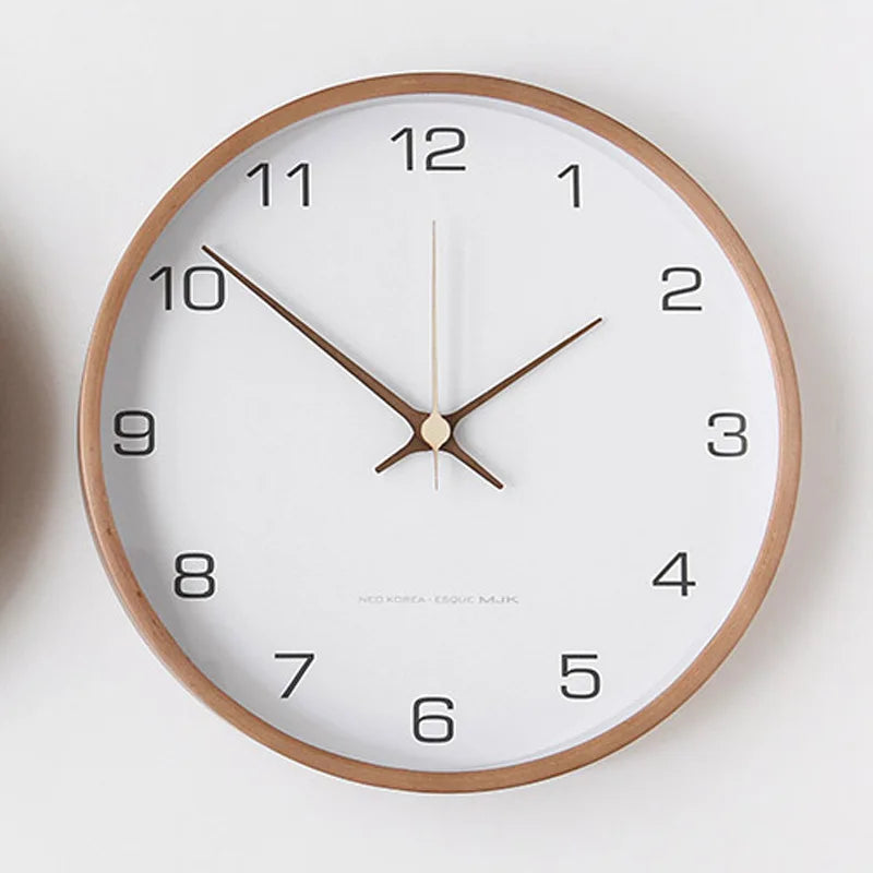 Transcendtime | wandklok van hout en glas