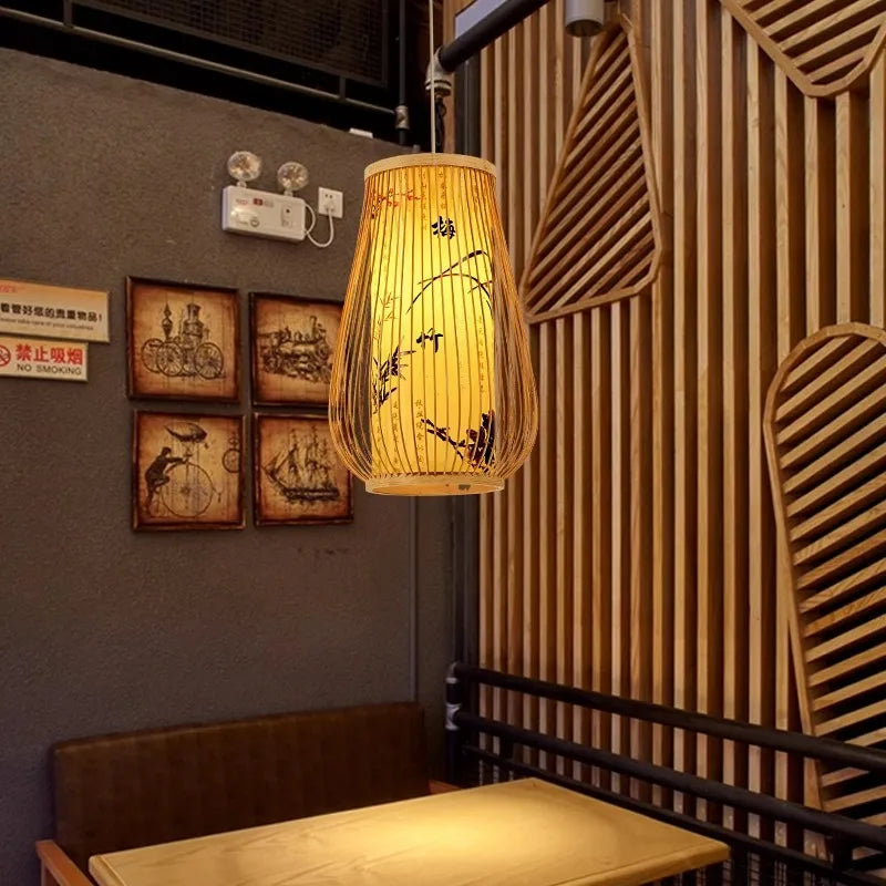 BambooHarmony | serene hanglamp voor theesalons