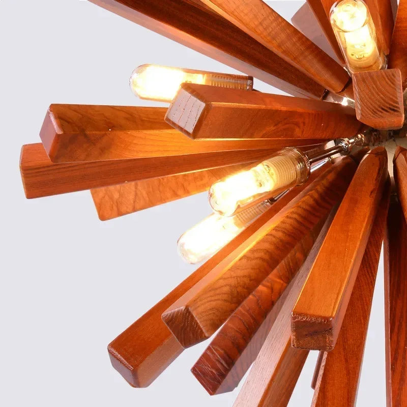 Dandelion | elegante houten hanglamp